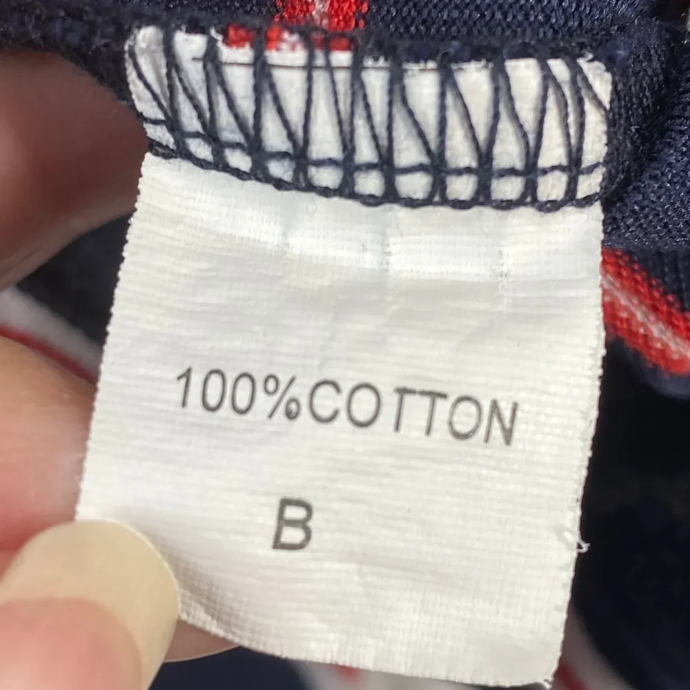 Polo Ralph Lauren Men's Striped‎ Cotton Polo Shirt Navy Red White Classic Fit XL